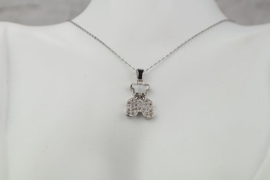 Κολιε αρκουδάκι στρας