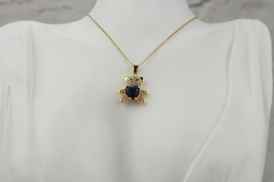 Κολιέ αρκουδάκι στρας