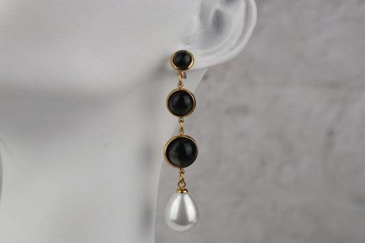 Σκουλαρίκι χάντρες πέρλα