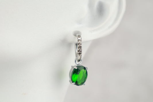 Σκουλαρίκι κρίκος στρας