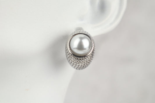 Σκουλαρίκι οβάλ πέρλα